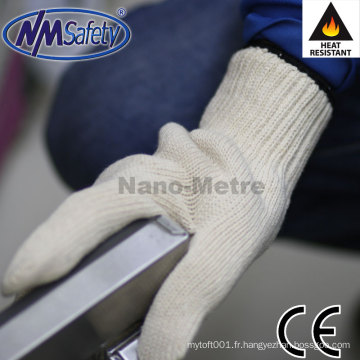 NMSAFETY 7 gants en coton résistant à la chaleur de calibre 180 degrés